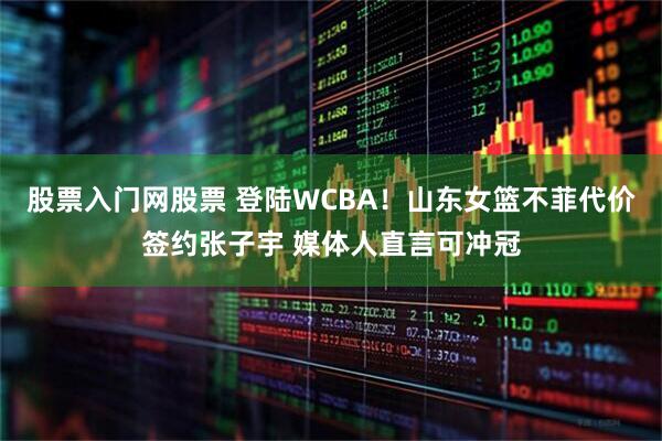 股票入门网股票 登陆WCBA！山东女篮不菲代价签约张子宇 媒体人直言可冲冠