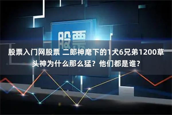 股票入门网股票 二郎神麾下的1犬6兄弟1200草头神为什么那么猛？他们都是谁？